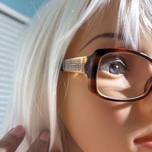 Versace Prescription glasses with faux diamonds